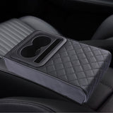 Maxbell Maxbell Center Console Cushion with Cup Holder Phone Holder Middle Console Protector grid