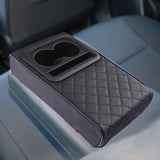 Maxbell Maxbell Center Console Cushion with Cup Holder Phone Holder Middle Console Protector grid