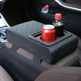 Maxbell Maxbell Center Console Cushion with Cup Holder Phone Holder Middle Console Protector grid