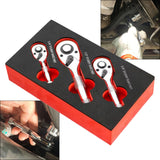 Maxbell Maxbell Stubby Ratchet Wrench Release Drive Socket Small Ratchet Set Mini Wrench Set