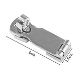 Maxbell Maxbell Heavy Duty Door Hasp with Turning Padlock Eye Mount Doors Cabinets Door Hasp