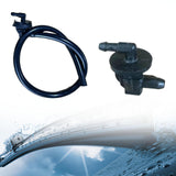 Maxbell Maxbell Wiper Washer Windshield Check Valve 1 Way Black Easy to Install for Kia with hose