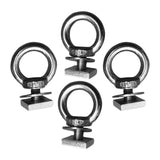 Maxbell 2x4x Stainless Steel T Bolt Eye Nut Tie Down Rings T Slot Bolts Anchoring Set