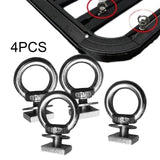 Maxbell 2x4x Stainless Steel T Bolt Eye Nut Tie Down Rings T Slot Bolts Anchoring Set