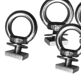 Maxbell 2x4x Stainless Steel T Bolt Eye Nut Tie Down Rings T Slot Bolts Anchoring Set