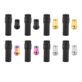 Maxbell Maxbell 20 Pieces M12 Wheel Lug Nuts with Socket Repair Parts Professional Accessory Black M12x1.5