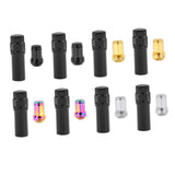 Maxbell Maxbell 20 Pieces M12 Wheel Lug Nuts with Socket Repair Parts Professional Accessory Black M12x1.5