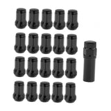 Maxbell Maxbell 20 Pieces M12 Wheel Lug Nuts with Socket Repair Parts Professional Accessory Black M12x1.5