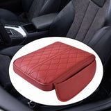 Maxbell Maxbell Generic Car Armrest Cushion Soft Arm Rest Covering for Suvs Auto Trucks Red