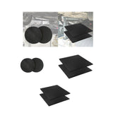 Maxbell 2x2 Pieces Oil Drain Splash Pad Car Oil Changing Transmission Drain Pan Mat Round 45cm