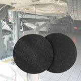 Maxbell 2x2 Pieces Oil Drain Splash Pad Car Oil Changing Transmission Drain Pan Mat Round 45cm