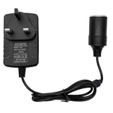 Maxbell Power Converter Adapter AC 220V to DC12V 2A Black Car Cigarette Lighter Port