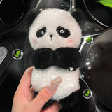 Maxbell Wiper Shift Handle Cartoon Panda Plush Doll Lightweight Multipurpose 6x4inch