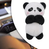 Maxbell Wiper Shift Handle Cartoon Panda Plush Doll Lightweight Multipurpose 6x4inch