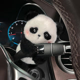 Maxbell Wiper Shift Handle Cartoon Panda Plush Doll Lightweight Multipurpose 6x4inch