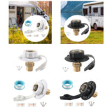 Maxbell RV City Water Connection Inlet Kit 1/2 inch Male Sturdy Brass Pipe Threads