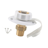 Maxbell RV City Water Connection Inlet Kit 1/2 inch Male Sturdy Brass Pipe Threads