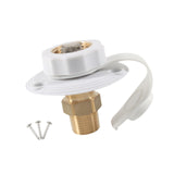 Maxbell RV City Water Connection Inlet Kit 1/2 inch Male Sturdy Brass Pipe Threads