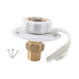 Maxbell RV City Water Connection Inlet Kit 1/2 inch Male Sturdy Brass Pipe Threads