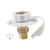 Maxbell RV City Water Connection Inlet Kit 1/2 inch Male Sturdy Brass Pipe Threads