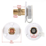 Maxbell RV City Water Connection Inlet Kit 1/2 inch Male Sturdy Brass Pipe Threads