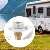 Maxbell RV City Water Connection Inlet Kit 1/2 inch Male Sturdy Brass Pipe Threads