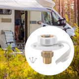 Maxbell RV City Water Connection Inlet Kit 1/2 inch Male Sturdy Brass Pipe Threads