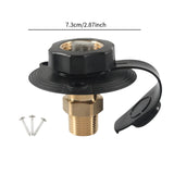 Maxbell RV City Water Connection Inlet Kit 1/2 inch Male Sturdy Brass Pipe Threads