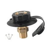 Maxbell RV City Water Connection Inlet Kit 1/2 inch Male Sturdy Brass Pipe Threads