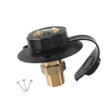 Maxbell RV City Water Connection Inlet Kit 1/2 inch Male Sturdy Brass Pipe Threads