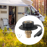 Maxbell RV City Water Connection Inlet Kit 1/2 inch Male Sturdy Brass Pipe Threads