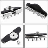 Maxbell 2pcs Generic LED Light Bar Mounting Brackets Hood Mount Light Brackets