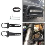 Maxbell 2Pcs 1.25inch Bull Bar Tube Mount Clamps Adjustable for Trucks Off Road