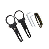 Maxbell 2 Pieces 1.75inch Light Bar Mounting Brackets Kit Adjustable for Truck SUV