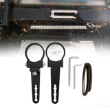 Maxbell 2 Pieces 1.75inch Light Bar Mounting Brackets Kit Adjustable for Truck SUV
