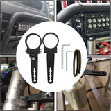 Maxbell 2 Pieces 1.75inch Light Bar Mounting Brackets Kit Adjustable for Truck SUV