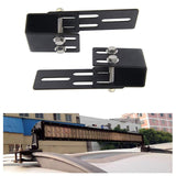 Maxbell 2Pcs Light Bar Mounting Bracket Car Luggage Roof Rack Automotive Accessories