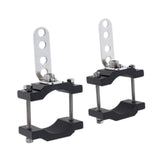 Maxbell 2 Pieces Generic Motorcycle Light Bracket Clamps Car Bull Bar Holder Clamp