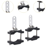 Maxbell 2 Pieces Generic Motorcycle Light Bracket Clamps Car Bull Bar Holder Clamp