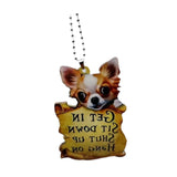Maxbell Puppy Ornaments Crafts Rear Mirror Accessories for Van Window Women