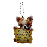Maxbell Puppy Ornaments Crafts Rear Mirror Accessories for Van Window Women