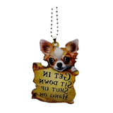 Maxbell Puppy Ornaments Crafts Rear Mirror Accessories for Van Window Women