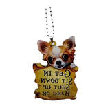 Maxbell Puppy Ornaments Crafts Rear Mirror Accessories for Van Window Women