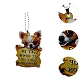 Maxbell Puppy Ornaments Crafts Rear Mirror Accessories for Van Window Women
