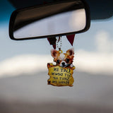 Maxbell Puppy Ornaments Crafts Rear Mirror Accessories for Van Window Women