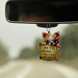 Maxbell Puppy Ornaments Crafts Rear Mirror Accessories for Van Window Women
