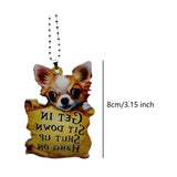 Maxbell Puppy Ornaments Crafts Rear Mirror Accessories for Van Window Women