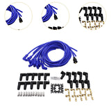 Maxbell Blue Spark Plug Wires Professional Replaces Repair Parts 8.5mm for Ford