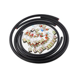 Maxbell 25Pcs Generic Air Conditioning Hose and Fitting Kit Professional Replacement