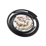 Maxbell 25Pcs Generic Air Conditioning Hose and Fitting Kit Professional Replacement